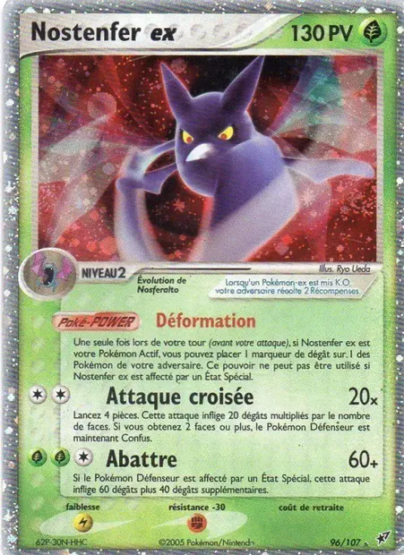 Nostenfer ex, carte Pokémon DX 96 — extension EX Deoxys