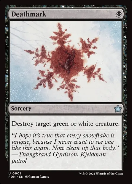 Deathmark, Magic card FDN 601 — Foundations set