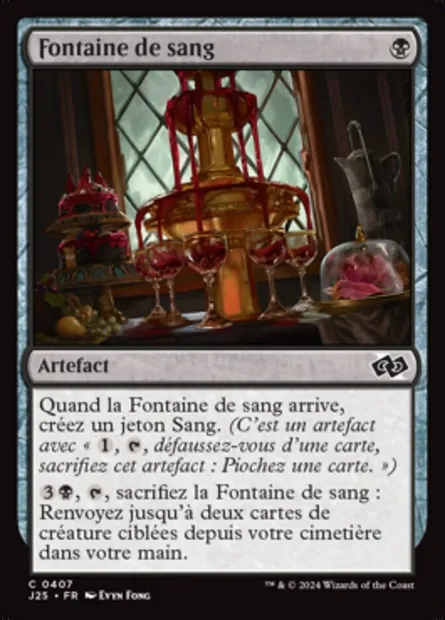 Fontaine de sang, carte Magic J25 407 — extension Foundations Jumpstart