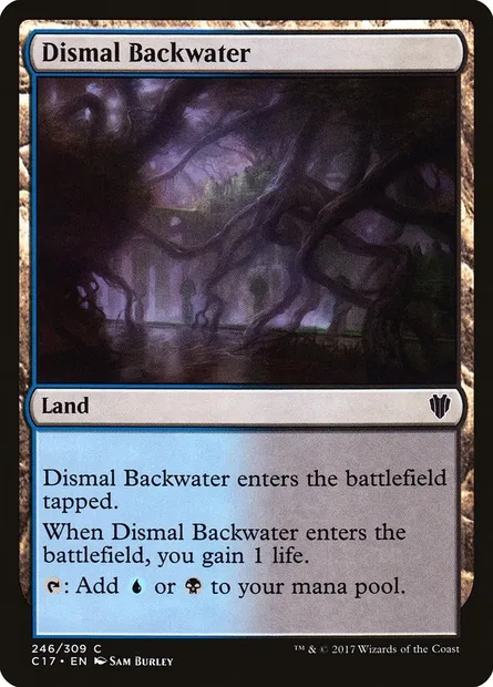 Dismal Backwater, Magic card C17 246 — Commander 2017 set
