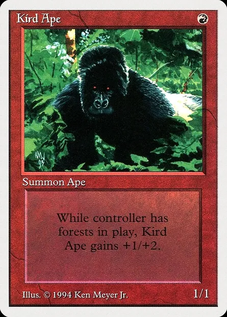 Gorille beringeï, carte Magic SUM 161 — extension Summer Magic / Edgar