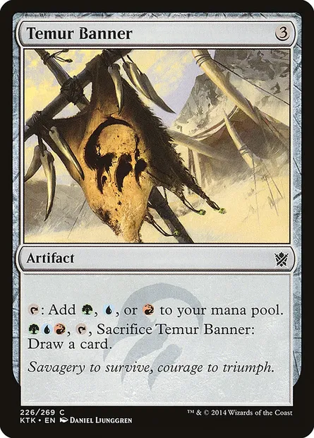 Temur Banner, Magic card KTK 226 — Khans of Tarkir set