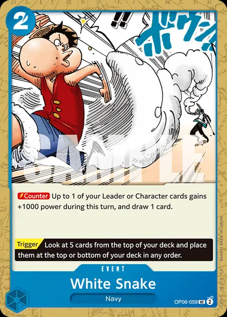 White Snake, carte One Piece OP06-059 — extension ONE PIECE CARD THE BEST