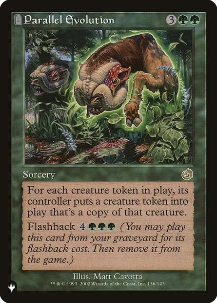 Parallel Evolution, Magic card PLST TOR-136 — The List set