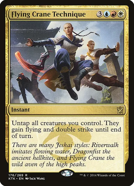 Flying Crane Technique, Magic card KTK 176 — Khans of Tarkir set