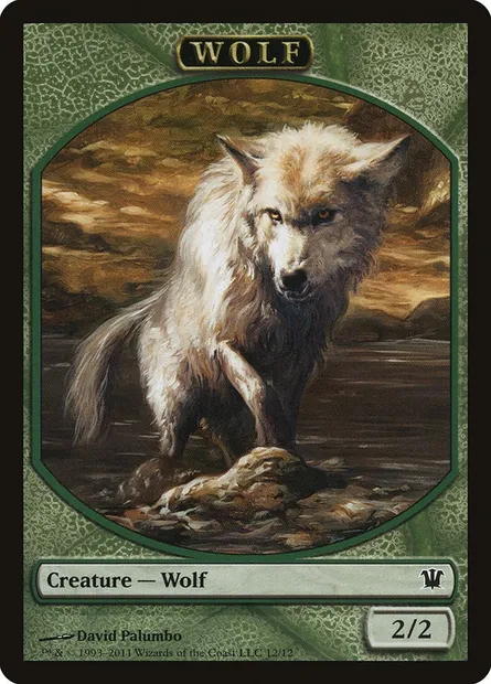 Wolf, Magic card TISD 12 — Innistrad Tokens set