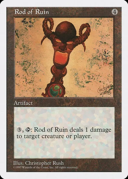 Baguette de ruine, carte Magic 5ED 396 — extension Cinquième Edition