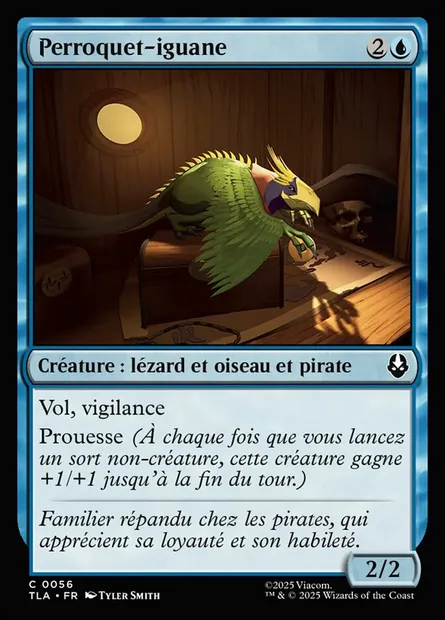 Perroquet-iguane, carte Magic TLA 56 — extension Avatar: The Last Airbender