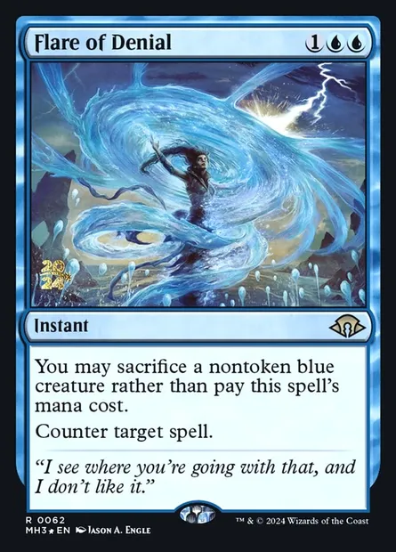 Flamboiement de déni, carte Magic PMH3 62s — extension Modern Horizons 3 Promos