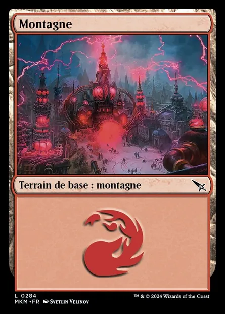 Montagne, carte Magic MKM 284 — extension Murders at Karlov Manor