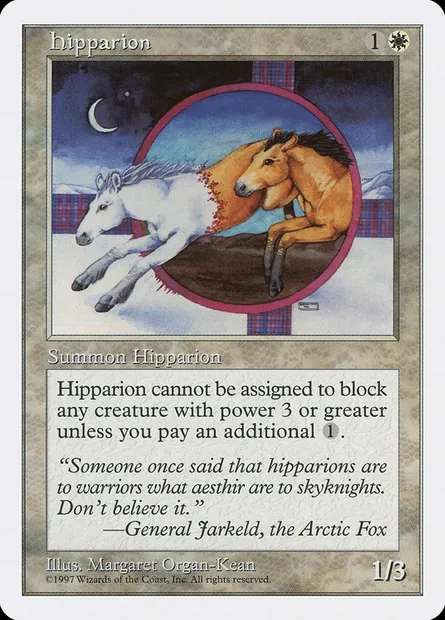 Hipparion, carte Magic 5ED 34 — extension Cinquième Edition