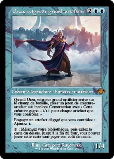 Urza, seigneur grand-artificier, carte Magic DMR 296 — extension Dominaria Remastered