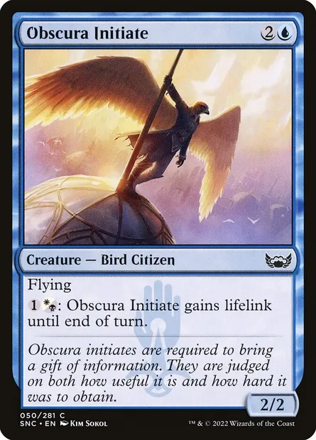 Obscura Initiate, Magic card SNC 50 — Streets of New Capenna set