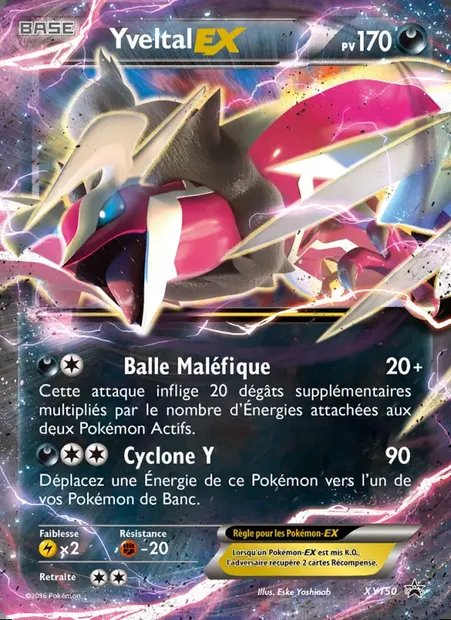 Yveltal EX, carte Pokémon XY 150 — extension Promo XY