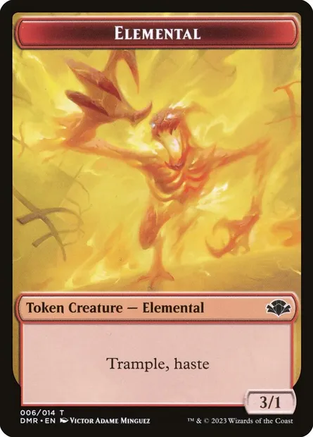 Elemental, carte Magic TDMR 6 — extension Dominaria Remastered Tokens