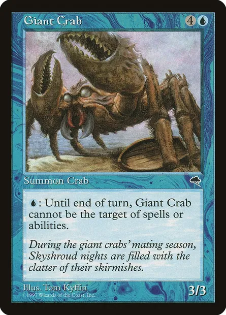 Giant Crab, Magic card TMP 66 — Tempest set