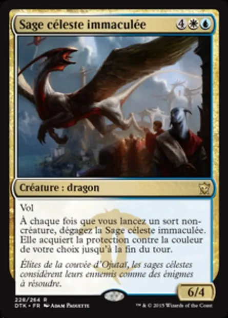 Sage céleste immaculée, carte Magic DTK 228 — extension Les Dragons de Tarkir