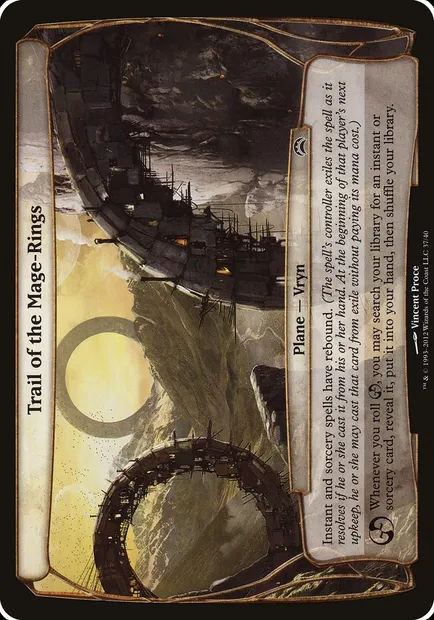 Trail of the Mage-Rings, Magic card OPC2 37 — Planechase 2012 Planes set