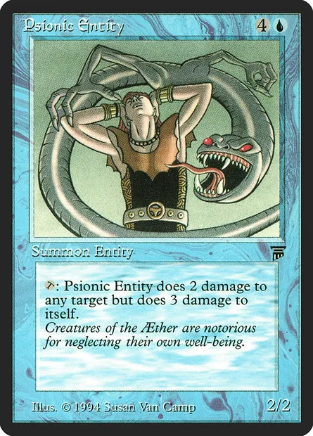 Psionic Entity, Magic card LEG 67 — Legends set