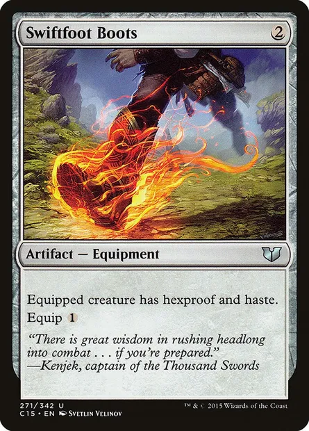 Swiftfoot Boots, Magic card C15 271 — Commander 2015 set