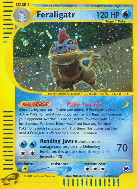 Feraligatr, Pokémon card EX 12 — Expedition Base Set set
