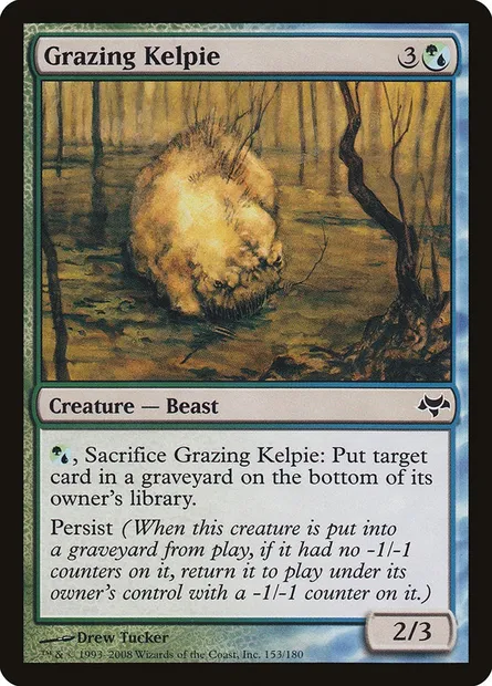 Grazing Kelpie, Magic card EVE 153 — Eventide set