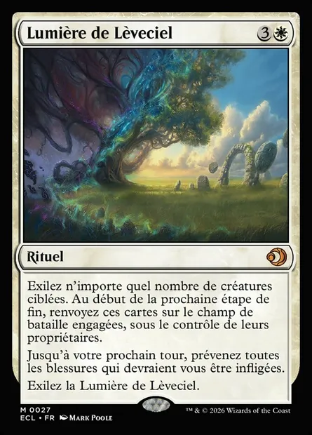 Lumière de Lèveciel, carte Magic ECL 27 — extension Lorwyn Eclipsed