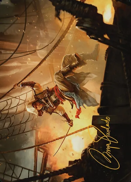 Edward Kenway // Edward Kenway, Magic card AACR 5 — Assassin's Creed Art Series set