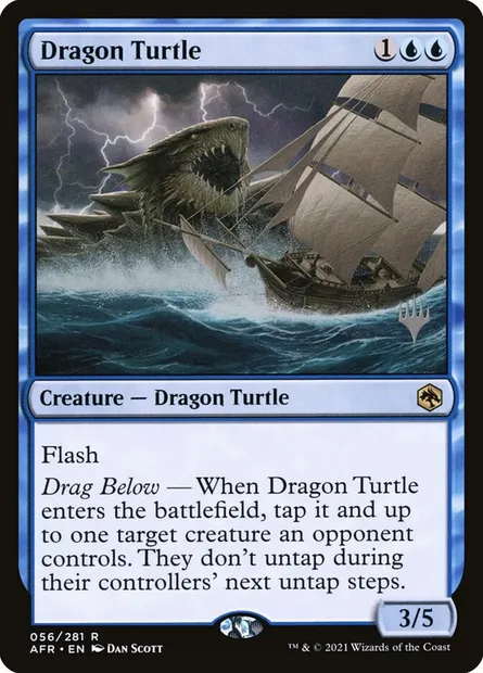 Dragon Turtle, Magic card PAFR 56p — Adventures in the Forgotten Realms Promos set
