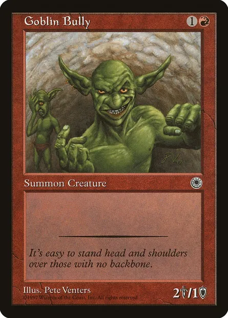 Goblin Bully, Magic card POR 131 — Portal set