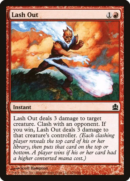 Lash Out, Magic card CMD 127 — Commander 2011 set