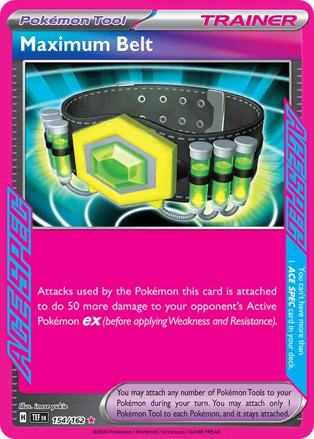 Maximum Belt, Pokémon card TEF 154 — Temporal Forces set
