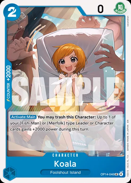 Koala, One Piece card OP14-046 — THE AZURE SEA’S SEVEN set