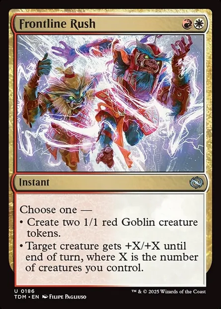 Frontline Rush, Magic card TDM 186 — Tarkir: Dragonstorm set