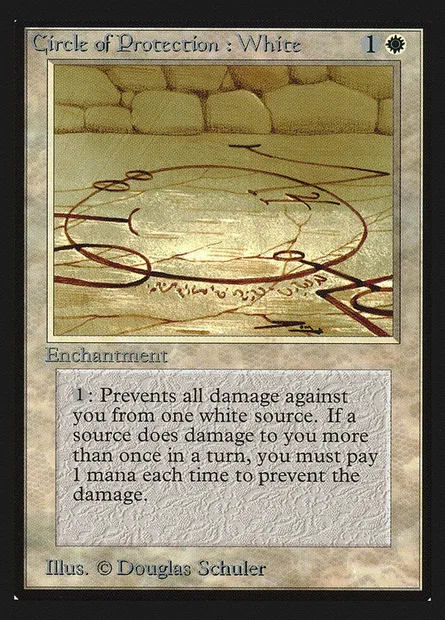 Cercle de protection : blanc, carte Magic CED 14 — extension Collectors' Edition