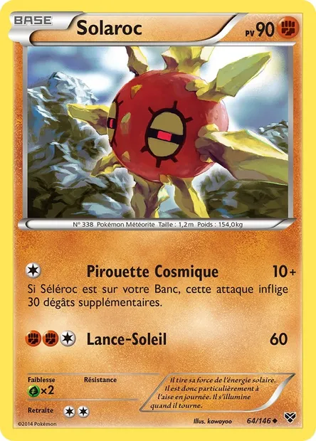 Solaroc, carte Pokémon XY 64 — extension XY