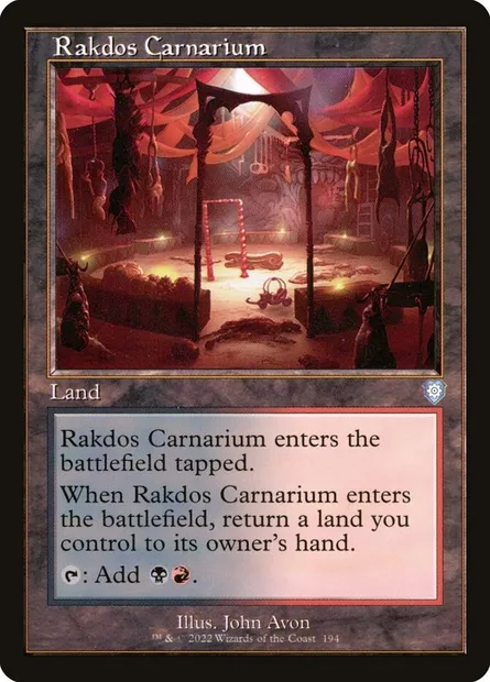 Rakdos Carnarium, Magic card BRC 194 — The Brothers' War Commander set