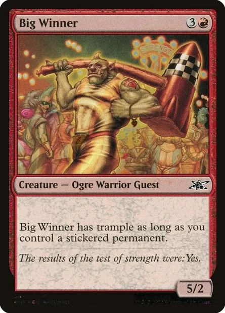 Big Winner, carte Magic UNF 387 — extension Unfinity