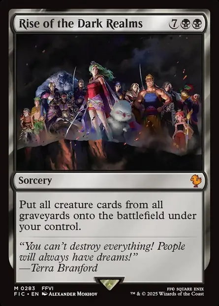 Rise of the Dark Realms, Magic card FIC 283 — Final Fantasy Commander set