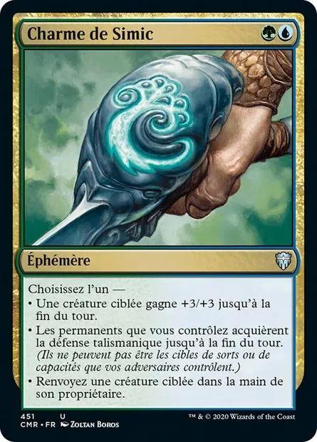 Charme de Simic, carte Magic CMR 451 — extension Commander Legends