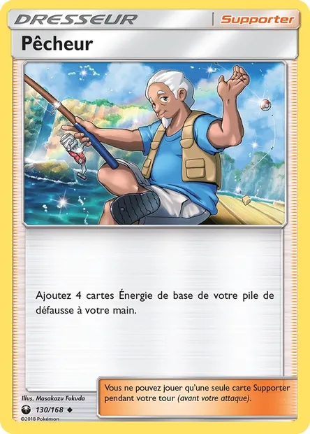 Pêcheur, carte Pokémon CES 130 — extension Tempête Céleste