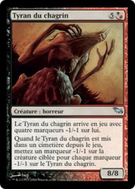Tyran du chagrin, carte Magic SHM 189 — extension Sombrelande