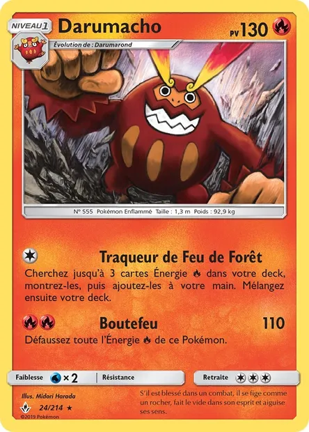 Darumacho, carte Pokémon UNB 24 — extension Alliance Infaillible