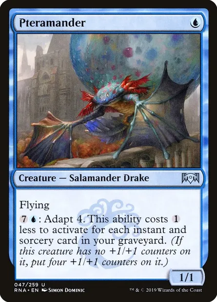 Pteramander, Magic card RNA 47 — Ravnica Allegiance set