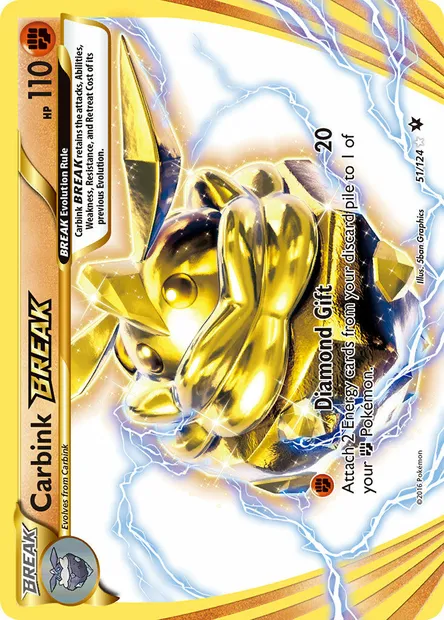 Carbink BREAK, Pokémon card FCO 51 — Fates Collide set