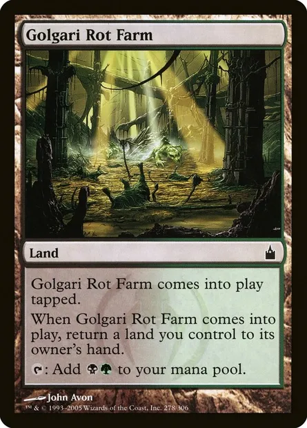 Golgari Rot Farm, Magic card RAV 278 — Ravnica: City of Guilds set