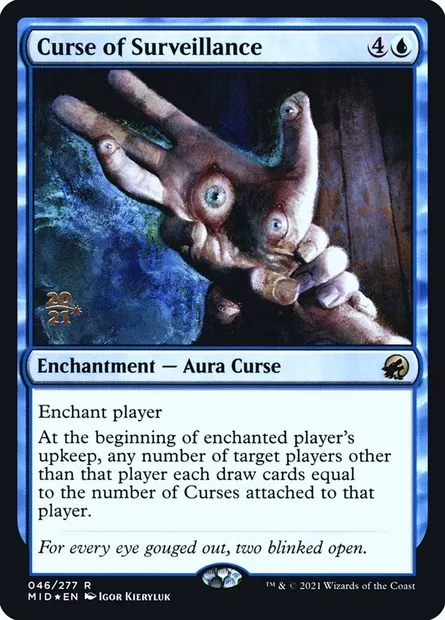 Curse of Surveillance, Magic card PMID 46s — Innistrad: Midnight Hunt Promos set