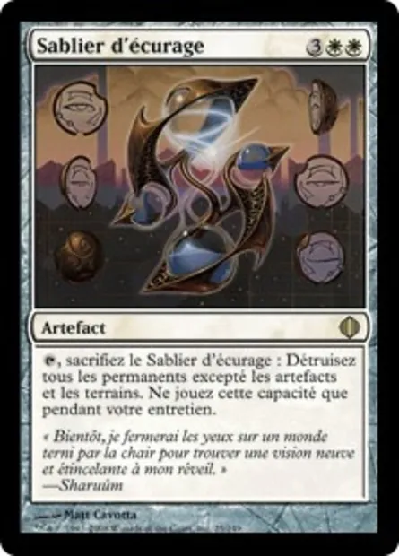 Sablier d'écurage, carte Magic ALA 25 — extension Les éclats d'Alara
