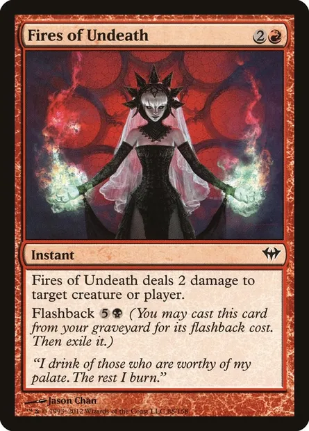 Fires of Undeath, Magic card DKA 88 — Dark Ascension set