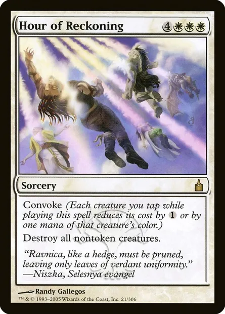 Hour of Reckoning, Magic card RAV 21 — Ravnica: City of Guilds set